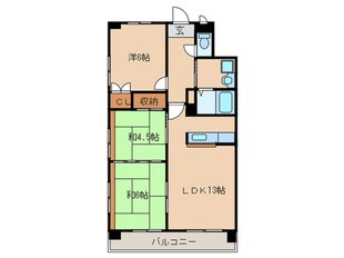 マンションリバーストーンの物件間取画像